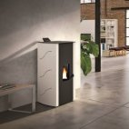 Stufa a pellet Ecofire Malù 8 Palazzetti rossa